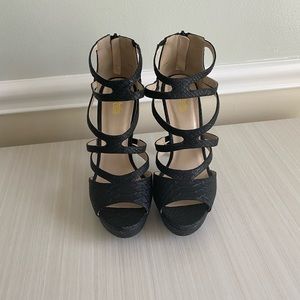 Size 8 strappy heels
